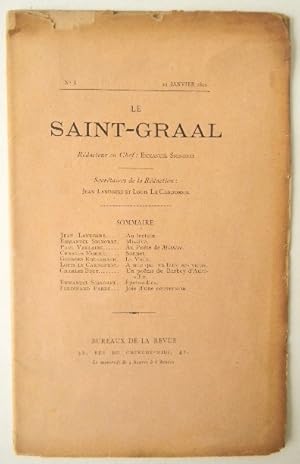 LE SAINT-GRAAL. N°1 de la première année, 25 Janvier 1892.