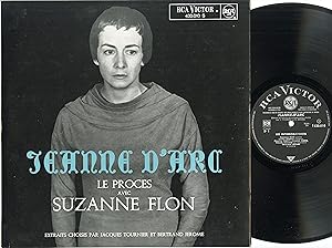 "JEANNE D'ARC" Le Procès avec Suzanne FLON (Disque LP 33 tours original français) NM 1963