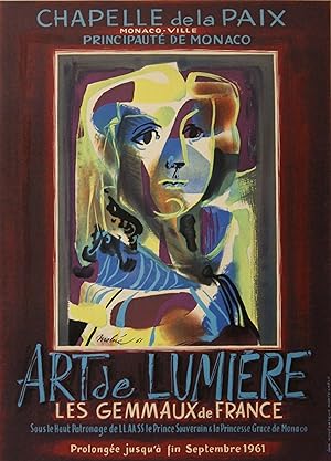 "Molné 1961 : EXPOSITION ART de LUMIERE - Les GEMMAUX de FRANCE" Exposition à la CHAPELLE de la P...