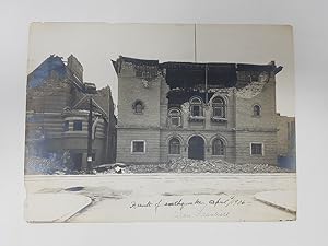 Photograph of the Albert Pike Memorial Temple After the San Francisco Earthquake