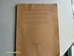 Philosophical Transactions of the Royal Society of London, Biological Sciences No 752 Vol 248 18 ...