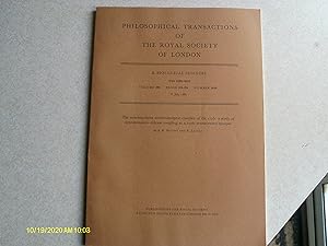 Philosophical Transactions of the Royal Society , Biological Sciences Vol 290 Number 1039