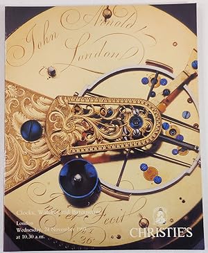 Important Clocks, Watches and Barometers. Christie's London: 24 November 1993. Sale GUIDON-5084