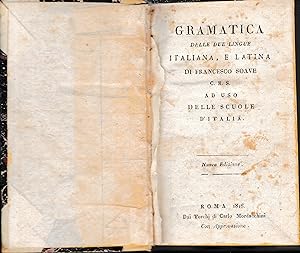 Gramatica delle due lingue Italiana e Latina ad uso delle scuole d'Italia