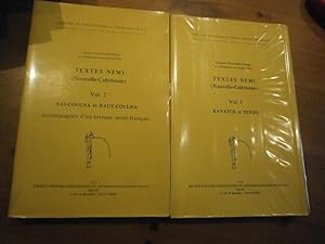 Textes Nemi (Nouvelle-Calédonie). - 2 volumes.