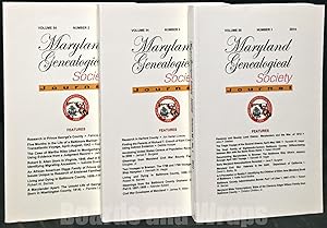 Maryland Genealogical Society Journal 3 volumes