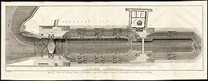 2 Antique Prints-SHIP BUILDING-DOCK-ROCHEFORT-CHARENTE-Diderot-Benard-1751