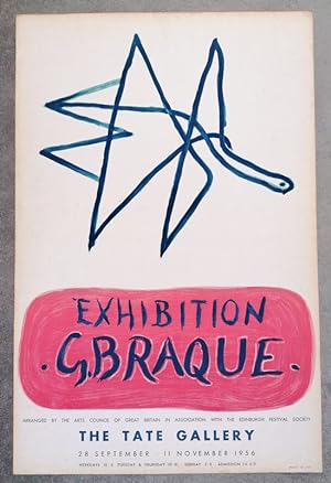 Georges Braque Tate Gallery 1956 vintage poster