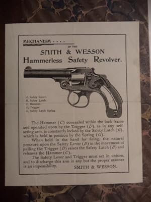 Mechanism of the Smith & Wesson Hammerless Safety Revolver in Calibers 32-100 and 38-100 [adverti...