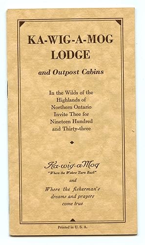 Ka-Wig-A-Mog Lodge and Outpost Cabins leaflet