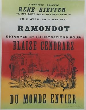 "EXPOSITION LIBRAIRIE-GALERIE René KIEFFER Paris 1967 / RAMONDOT Estampes et Illustrations pour B...