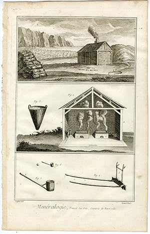 Antique Print-SALT INDUSTRY-PROCESSING-NORMANDY-FRANCE-Diderot-Benard-1751