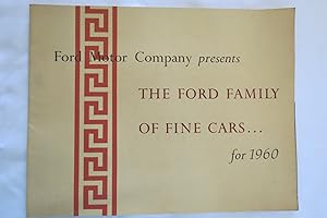 FORD MOTOR COMPANY PRESENTS THE FORD FAMILY OF FINE CARS FOR 1960 (BROCHURE)