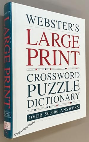 Webster's Large Print Crossword Puzzle Dictionary, Over 50,000 Answers