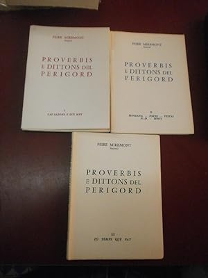 Proverbis e dittons del Périgord (3 volumes) - Avec envoi