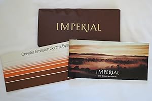 ORIGINAL 1972 CHRYSLER IMPERIAL OPERATING INSTRUCTIONS & CHRYSLER EMISSION CONTROL SYSTEMS BOOKLE...