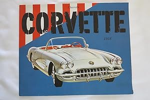 ORIGINAL 1958 CHEVROLET CORVETTE BROCHURE POSTER