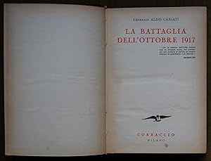 LA BATTAGLIA DELL'OTTOBRE 1917.