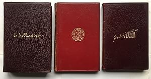 Modern Leather Editions; [respectively] The Newcomers, Reprinted Pieces, Weir of Hermiston 3 leat...
