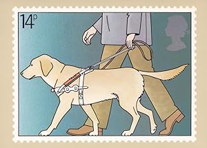 Guide Dog For The Blind Royal Mail 1981 Limited Edition Postcard