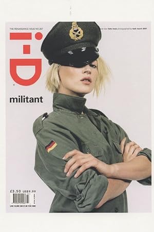 Kate Moss In Military Army Uniform 2001 Magazine Photo Postcard