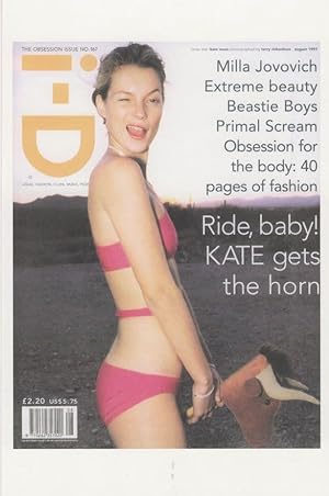 Kate Moss Supermodel 1997 Magazine Covergirl Photo Postcard