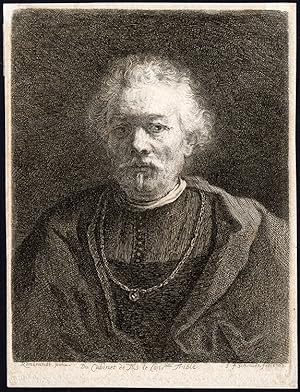 Antique Print-PORTRAIT-OLD MAN-REMBRANDT-BROTHER-Schmidt-Rembrandt Circle-1768