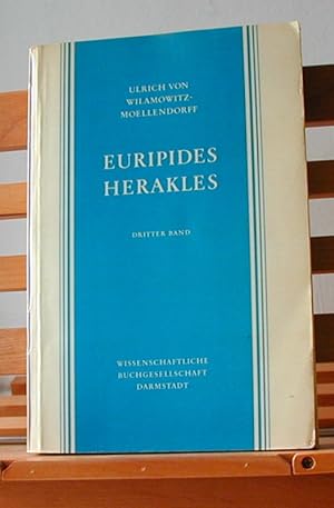 Euripides Herakles; dritter band