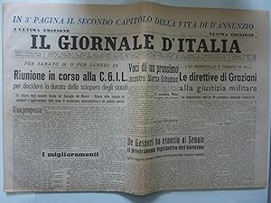 IL GIORNALE D'ITALIA Ultima Edizione Venerdì 17 Dicembre 1948 L'EX MARESCIALLO TORNA IN AULA: LE ...