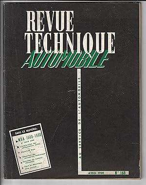 Revue technique automobile n°168