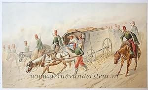 [Original drawing] Soldiers on horses (Campagne d'Italie)/Cavellerie, 1879.