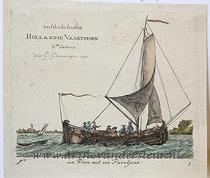 [Antique title page, 1791] Verscheide Soorten HOLLANDSE VAARTUIGEN 6de Catern door G: Groenewegen...