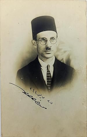 Original photograph signed 'Mehmed Halid'.