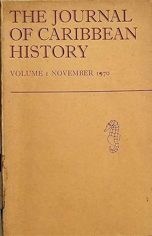 The Journal of Caribbean History Volume 1 November 1970