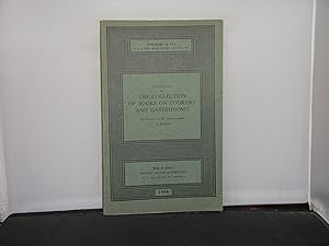 Sotheby & Co, London - Catalogue of the Collection of Books on Cookery and Gastronomy the propert...