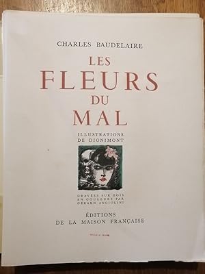 Les fleurs du mal 1947 - BAUDELAIRE Charles - En feuillets sous brochure et emboitage Illustré pa...