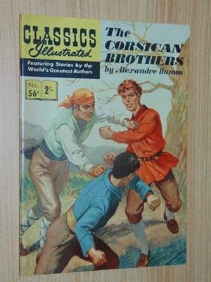 Classics Illustrated #56A. The Corsican Brothers Aust/UK Edition 2 shillings, HRN 134, Very Good/...