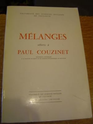 Mélanges offerts à Paul Couzinet