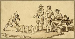 Antique Print-GENRE-SKITTLES-TAVERN-Anonymous-ca. 1800