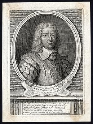 Antique Print-HONORAT DE BUEIL-SEIGNEUR DE RACAN-PORTRAIT-Desrochers-1735