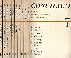 Concilium Anno 1966 n° 7-8-10-11-12-14-15-16-17-18 Concilium, Revue Internationale de Theologie