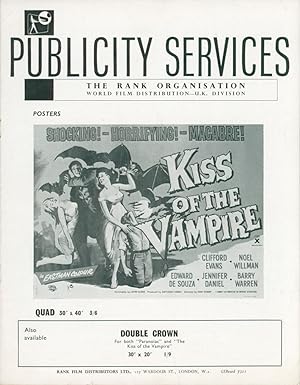 Kiss of the Vampire â" Publicity Services [Film Campaign Brochure]