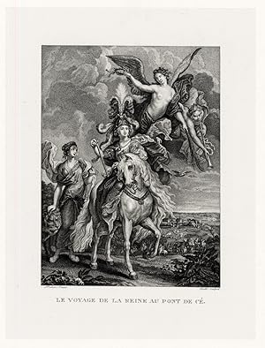Antique Print-RUBENS-LE VOYAGE DE LA REINE AU PONT DE CE-MEDICI-Duthe-1873