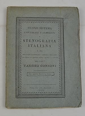 Nuovo sistema universale e completo di stenografia italiana&