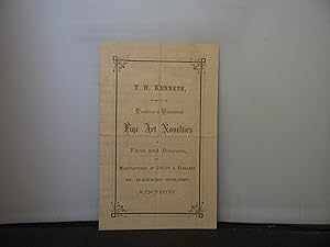 Publicity Leaflet - T. R. Kenneth, 85 Market Street, Manchester, Importer of Parisian & Viennese ...