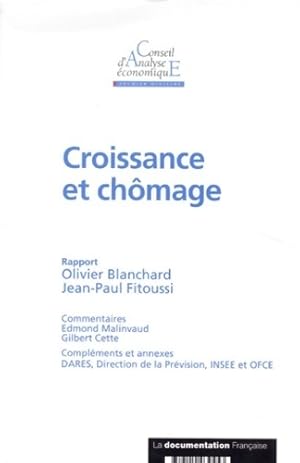 Croissance et ch?mage - Jean-Paul Fitoussi