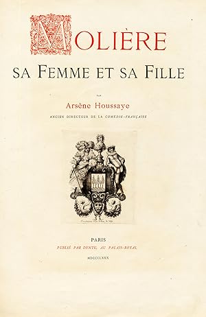 Antique Print-MOLIERE-FRONTISPIECE-ALLEGORY-Houssaye-1880