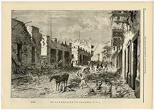 Antique Print-EARTHQUAKE-PANAMA-MEXICO-UNITED STATES-Meyer-c. 1900