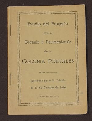 Estudio Del proyecto Para El Drenaje Y Pavimentación De La Colonia Portales