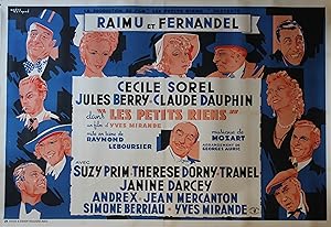 "LES PETITS RIENS" / Réalisé par Raymond LEBOURSIER en 1941 avec RAIMU, FERNANDEL, Cecile SOREL, ...